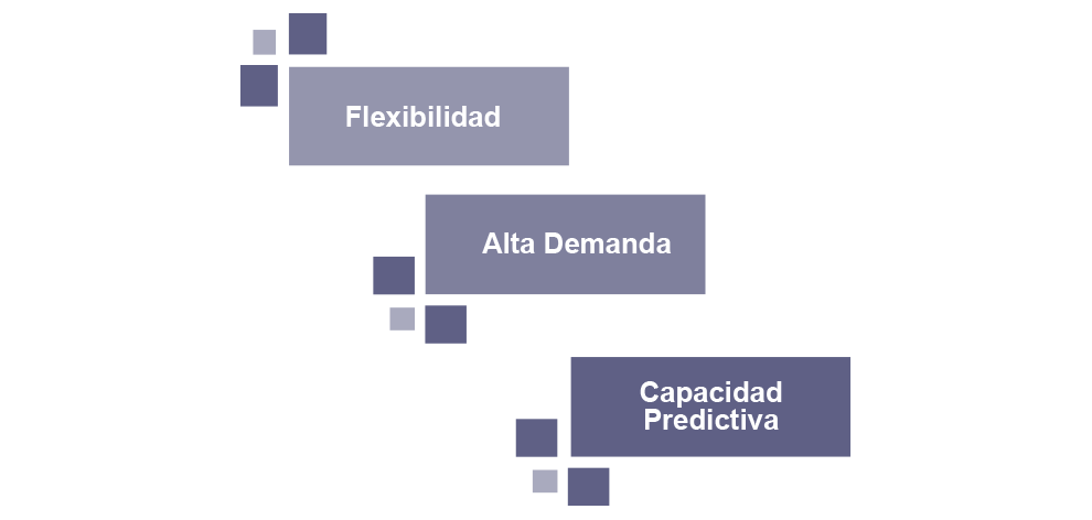 Flexibilidad, alta demanda, capacidad predictiva 2